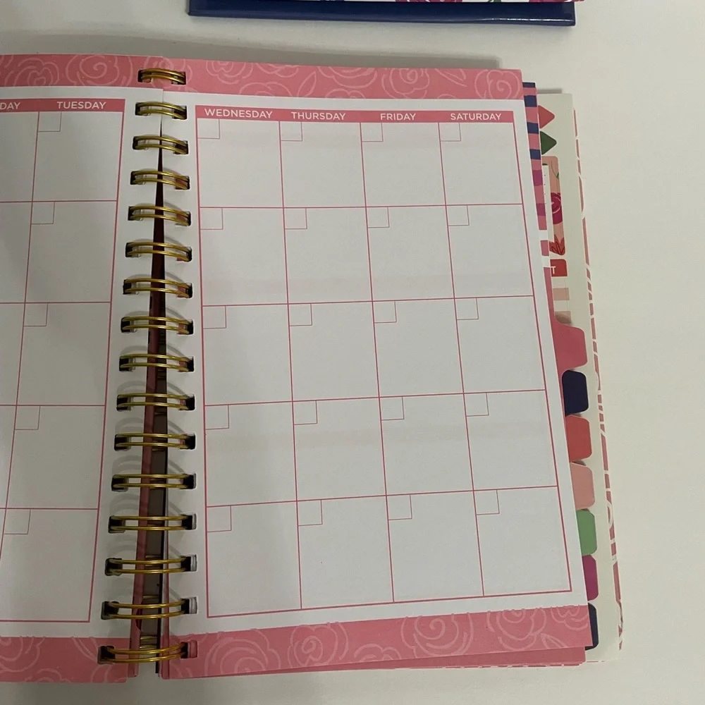 Pink Planner & perpetual calendar set
